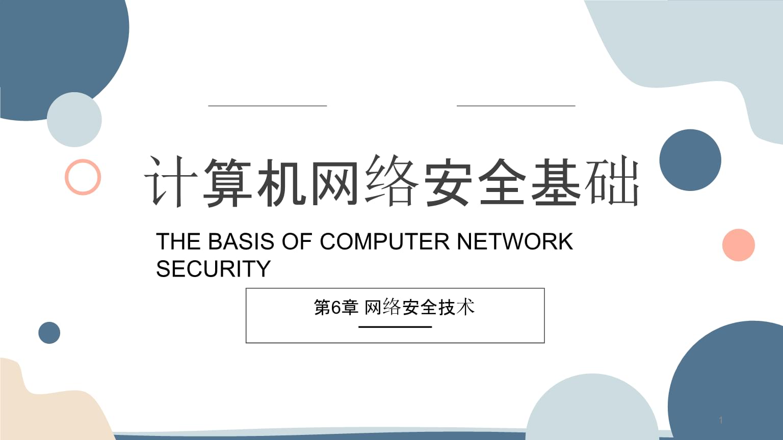 计算机网络与安全技术第六讲 构建数字防线的方法与实践
